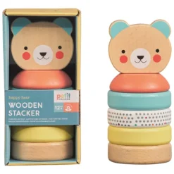 Baby Bear Wooden Stacker
