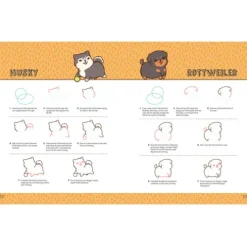 Kawaii Doggie Drawing Book