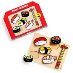 Wooden Sushi Tray Puzzle